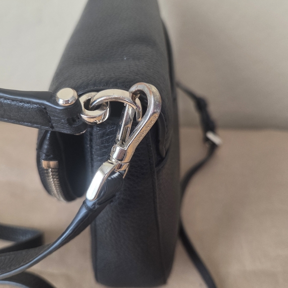 Kate Spade Cobble Hill Small Toddy Black Leather Crossbody Bag Flap - Picture 9 of 14